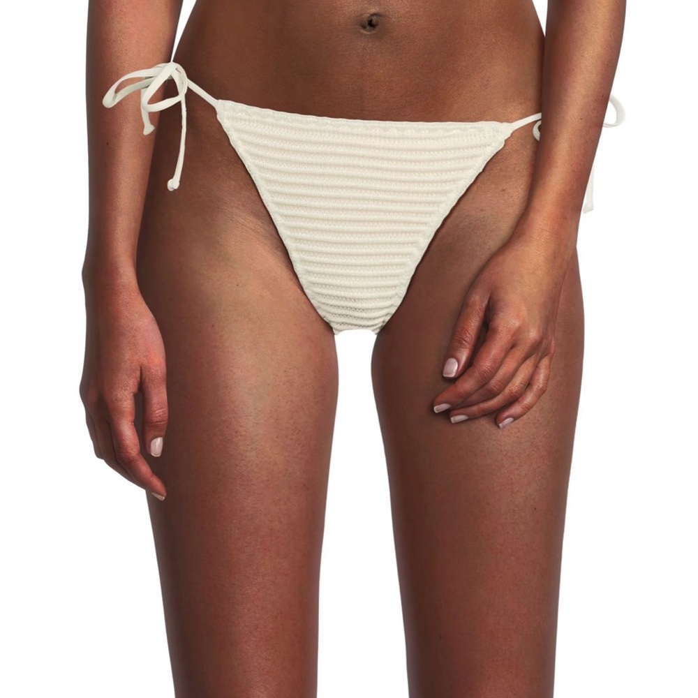 WeWoreWhat Cream Bikini Bottom